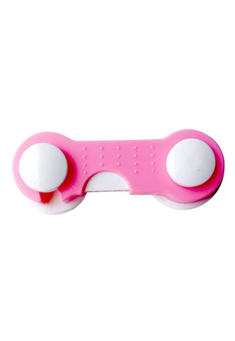 Pack 4 Seguros Traba Puertas Muebles Cajones Rosado-1