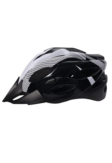 Casco Blanco Bicicleta Profesional Full Seguridad Luz-0