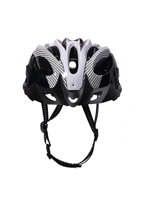 Casco Blanco Bicicleta Profesional Full Seguridad Luz-1