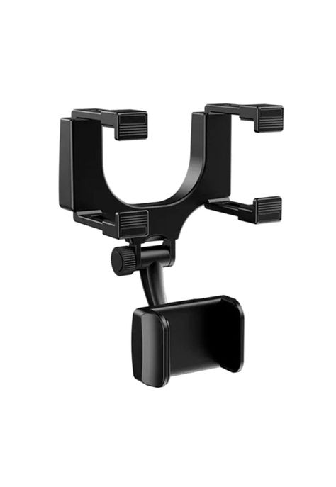 Soporte Celular Espejo Automóvil Negro-0