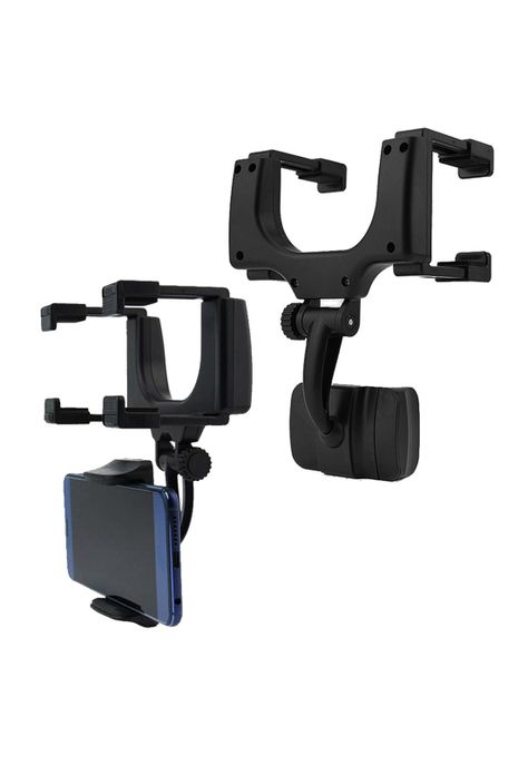 Soporte Celular Espejo Automóvil Negro-3