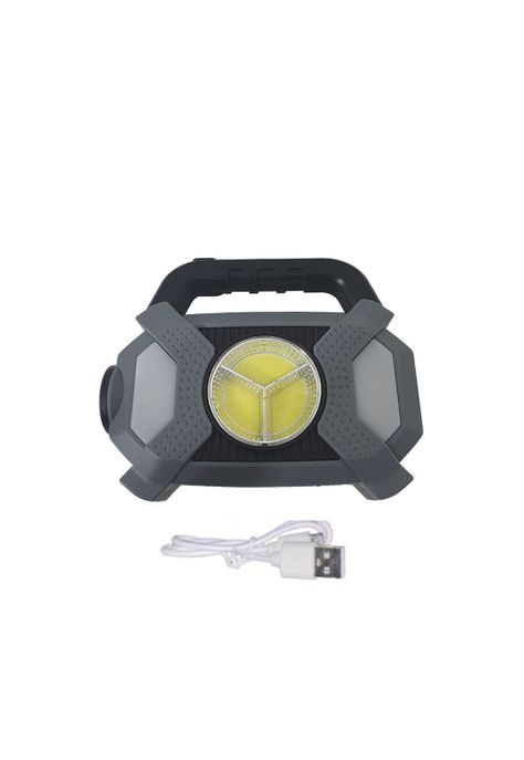 Linterna Luz Solar Exteriores Camping 20 Watt Negro-2