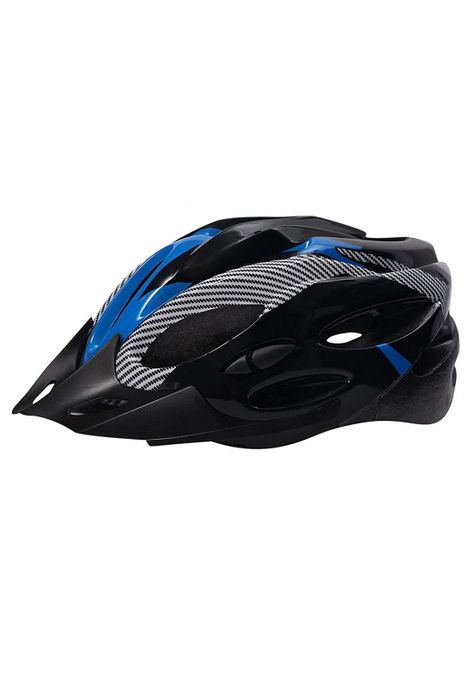 Casco Bicicleta Profesional Full Seguridad Azul-0
