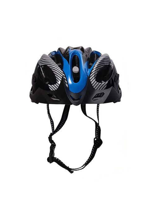 Casco Bicicleta Profesional Full Seguridad Azul-1