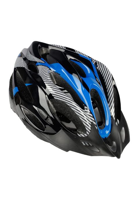 Casco Bicicleta Profesional Full Seguridad Azul-2