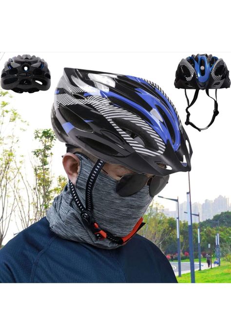 Casco Bicicleta Profesional Full Seguridad Azul-5