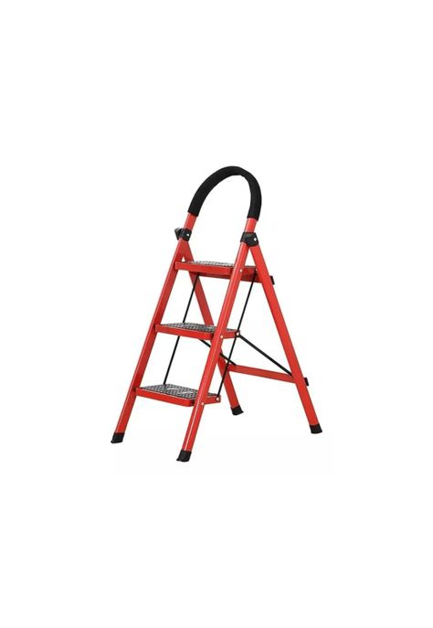 Escalera 3 Peldaño Antideslizante Plegable Amplio Altura 63 M-0