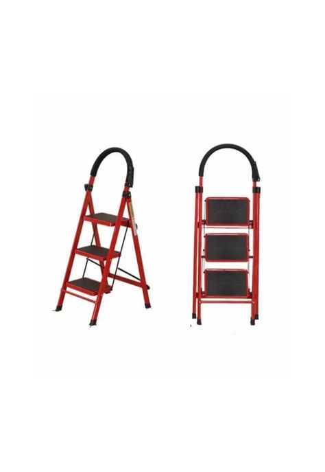 Escalera 3 Peldaño Antideslizante Plegable Amplio Altura 63 M-1