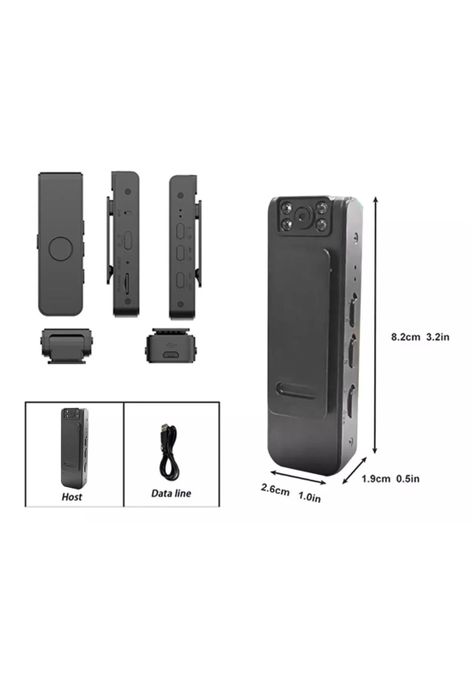 Cámara DVR Portátil Audio HD Grabación Recargable-2
