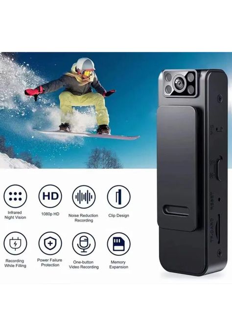 Cámara DVR Portátil Audio HD Grabación Recargable-3