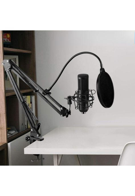 Kit Soporte Micrófono Condensador Brazo Antipop Araña-4