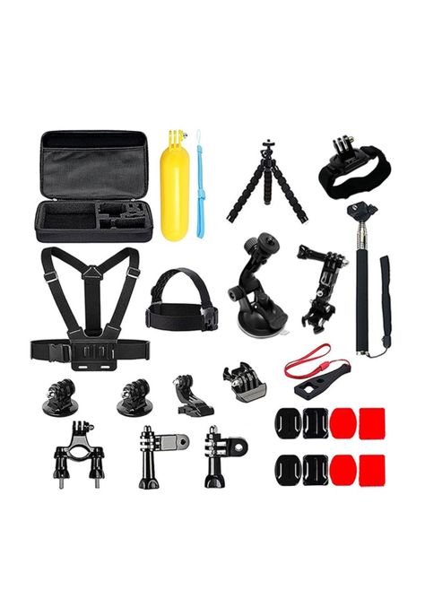 Kit 28 Accesorios Cámara Deportiva GoPro Estuche-0