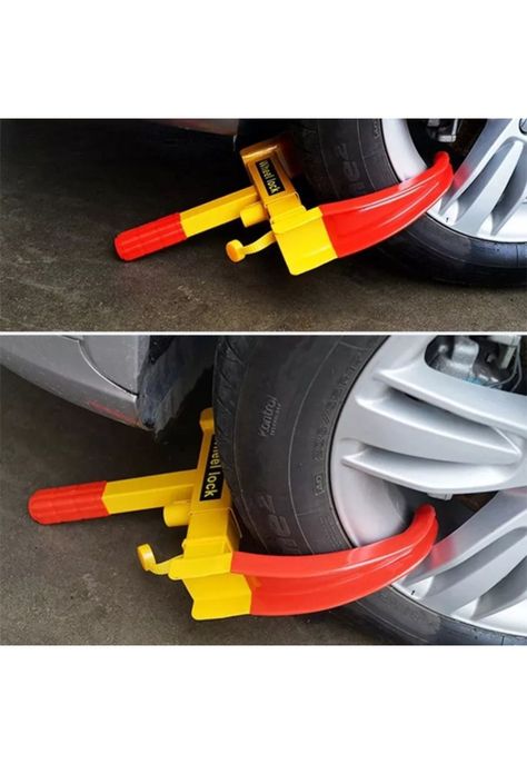 Candado Antirrobo Automóvil Traba Rueda-4