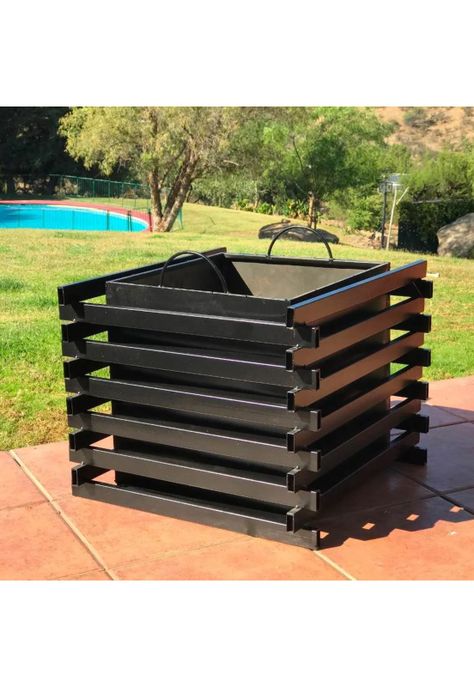 Fogón Brasero Fierro Terraza 53x53x45 CM-3
