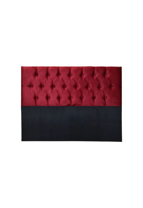Respaldo Super King Piso Capitone Premiun 200x140 CM Burdeo Felpa-0