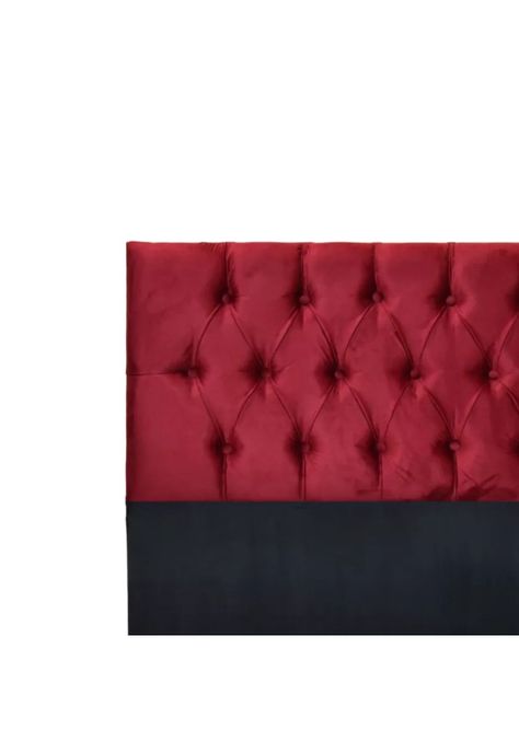 Respaldo Super King Piso Capitone Premiun 200x140 CM Burdeo Felpa-1