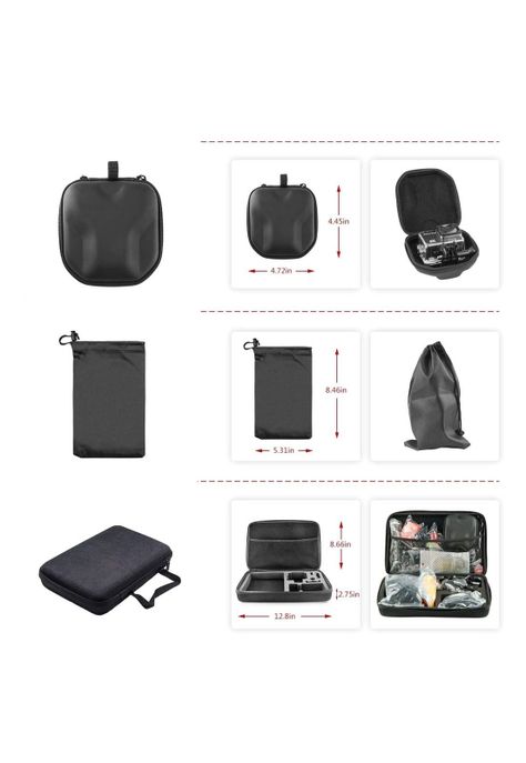 Kit 54 Accesorios Cámara Deportiva GoPro Estuche-1
