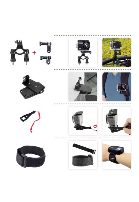 Kit 54 Accesorios Cámara Deportiva GoPro Estuche-4