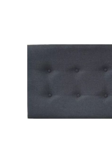 Respaldo Elegante 1 Plaza Capitone 105x60 CM Gris Oscuro Lino-1