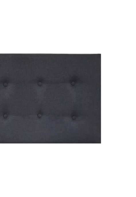 Respaldo Elegante 1 Plaza Capitone 105x60 CM Gris Oscuro Lino-2