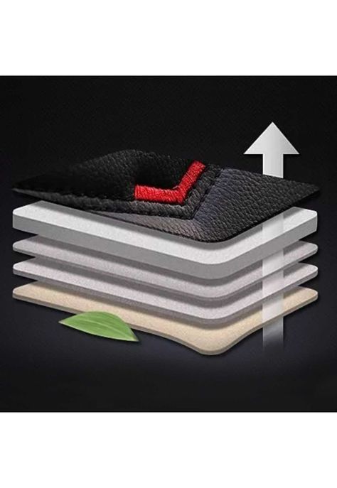 Kit Fundas Cubre Asiento Eco Cuero Auto Almohadilla Luxury-6