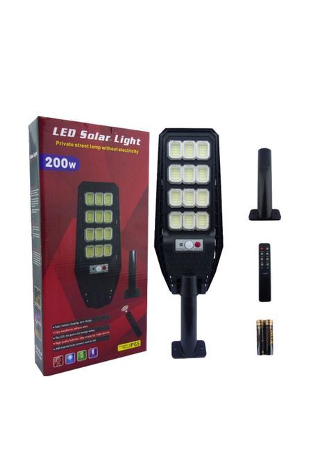 Foco Solar 144 LED 12 Placas 200 Watt-2