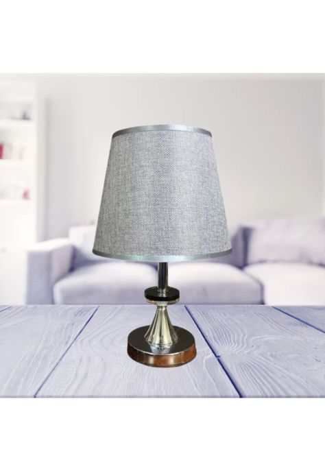 Lámpara Mesa Metal Gris 11X5x23 CM-2