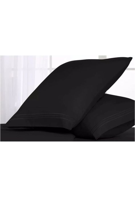 Juego Sábanas Hotel Ultra Suave Microfibra + Funda Bordadas King Negro-1