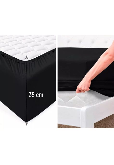 Juego Sábanas Hotel Ultra Suave Microfibra + Funda Bordadas King Negro-3