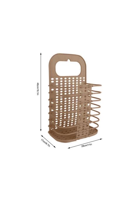 Cesta Baño Lavandería Plegable Café 46x27x15 CM-2