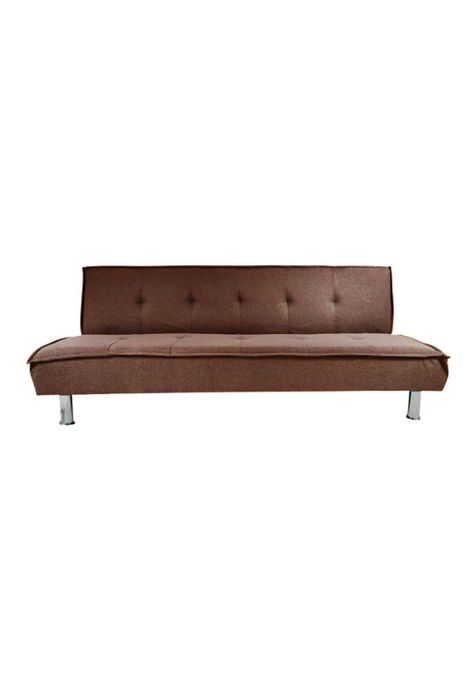 Futón Sofá Cama Ajustable 170x50x40 CM Marrón-0