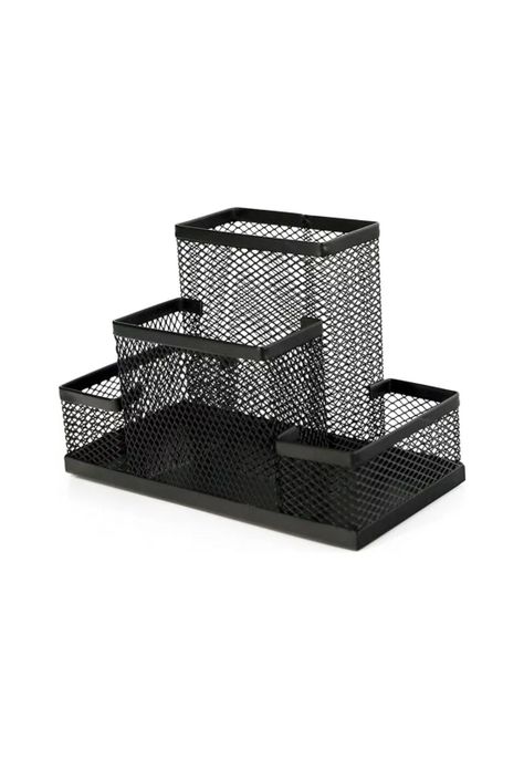 Organizador Canasto Lápices Metal Escritorio 10.5x15x11 CM-1