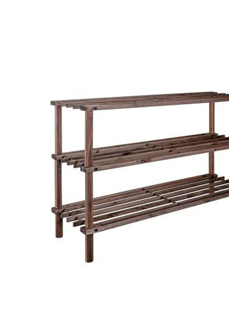 Zapatero Organizador Madera 3 Niveles 63x48.5x26 CM Caoba-3