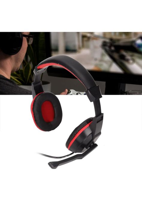 Audífono Gamer Micrófono 3.5 MM Rojo-4