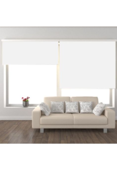 Cortina Roller Black Out Blanco 90x240 CM-3