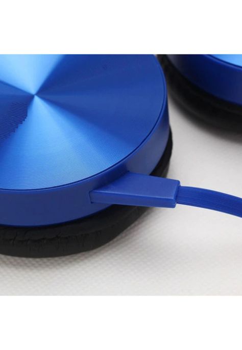Audífono Extra Bass Micrófono 3.5 MM Plug Estéreo Azul-4