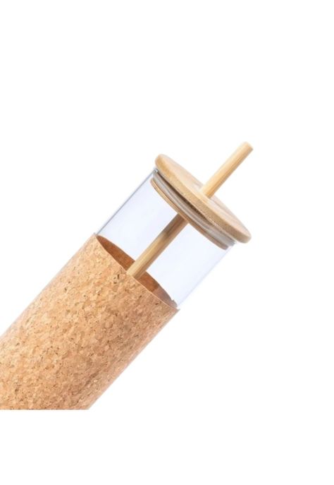 Vaso Vidrio Bombilla Tapa Bambú Tromury 520 ML-3