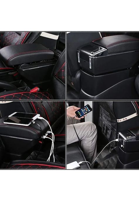 Apoya Brazo Posavasos Auto Universal 7 Puertos USB-7