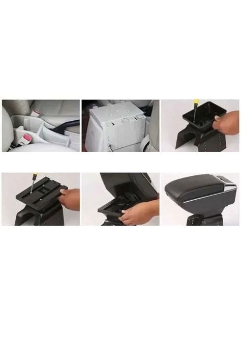 Apoya Brazo Posavasos Auto Universal 7 Puertos USB-8
