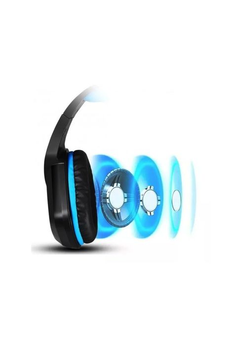 Audífonos Gamer 3.5 MM Conector Estéreo Azul-3