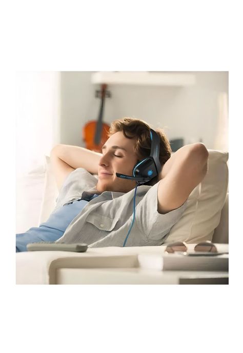 Audífonos Gamer 3.5 MM Conector Estéreo Azul-4