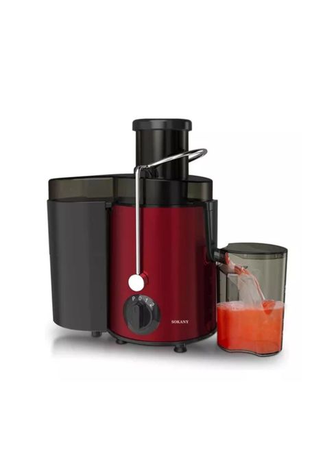 Extractor Exprimidor Jugo Eléctrico Rojo-0