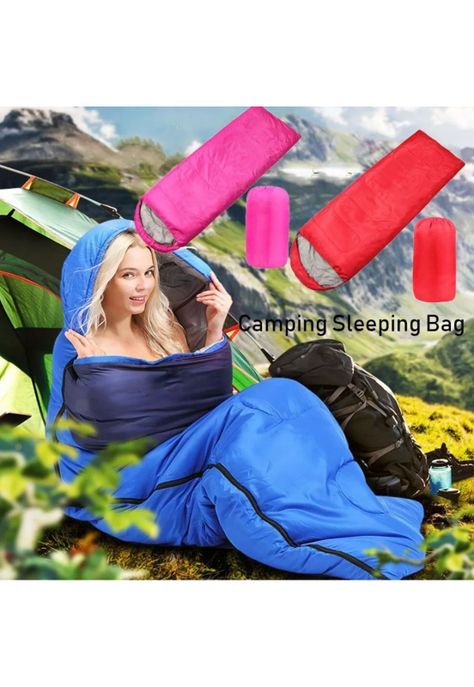 Saco Dormir Camping Individual Camping Adultos Rojo-4