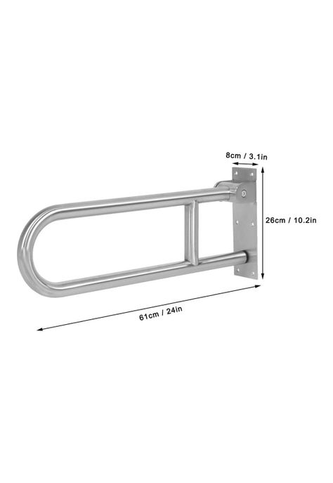 Barra Seguridad Discapacitados Abatible Acero Inoxidable 60 CM-6