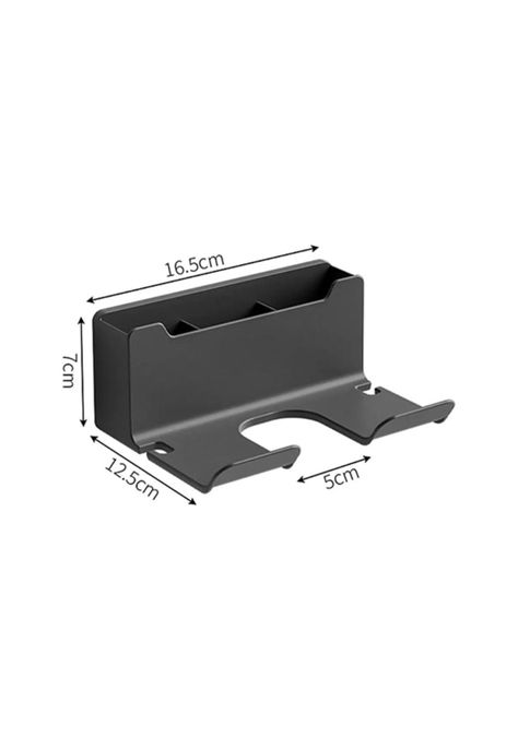 Soporte Almacenamiento Secador Alisador Pelo 12x16x7 CM Blanco-2