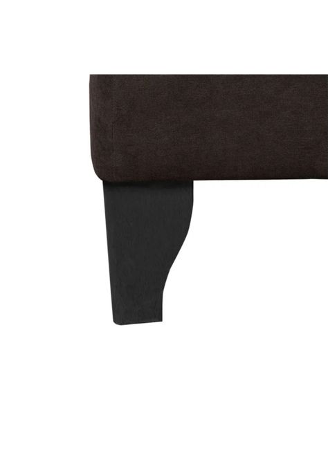 Base Elegante Cama Europea 1.5 Plazas 105x190 CM Chocolate Felpa-3