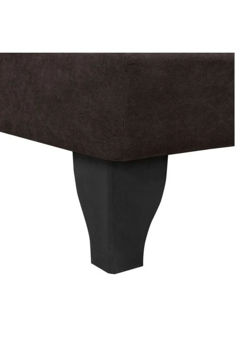 Base Elegante Cama Europea 1.5 Plazas 105x190 CM Chocolate Felpa-4