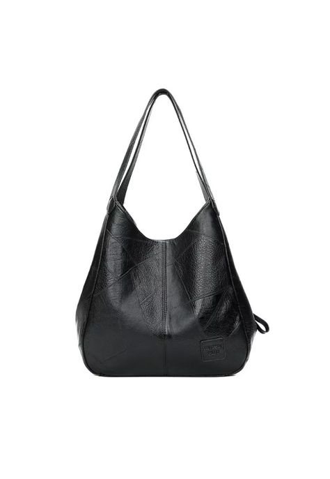 Cartera Bolso Negro Ecocuero 33x32x12 CM-1