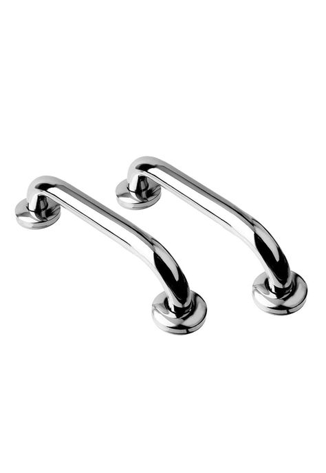Set 2 Barras Seguridad Baño WC Pasamanos Acero Inoxidable 40 CM-0