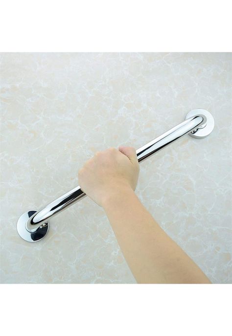 Set 2 Barras Seguridad Baño WC Pasamanos Acero Inoxidable 40 CM-1